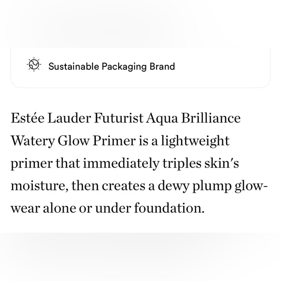 $12❤️‍🔥 Estée Lauder Futurist Aqua Brilliance Watery Glow Primer 🪞 NEW - Picture 8 of 10